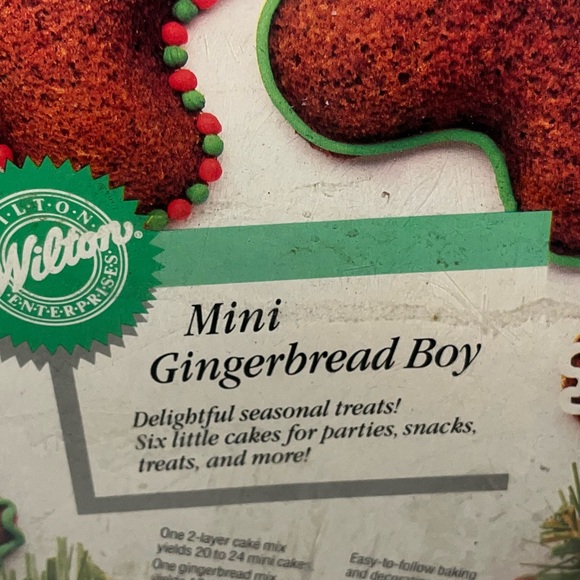 Wilton‎ Mini Gingerbread Boy Cake Pan 1990 New - Picture 2 of 11
